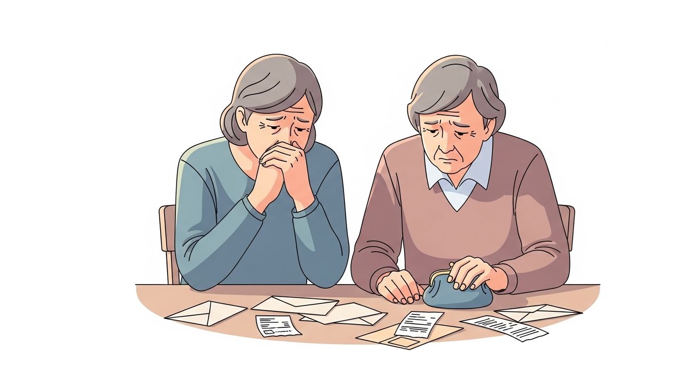 老後 お金 不安、毎月の支出、年金生活