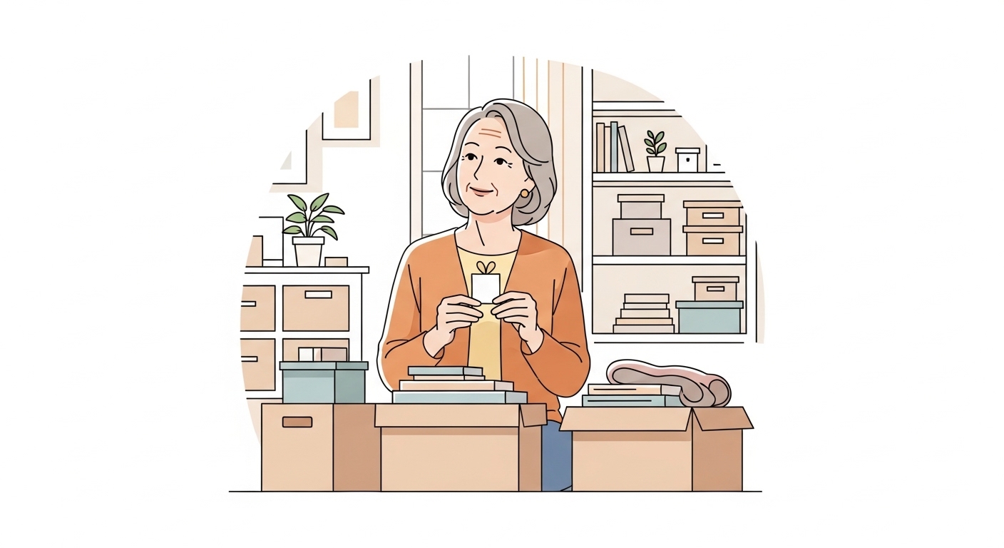 実は、終活片づけは「未来の自分へのプレゼント」だと気づいたんだ